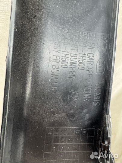 Ceed 1 юбка бампера переднего