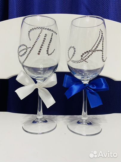 Бокалы со стразами