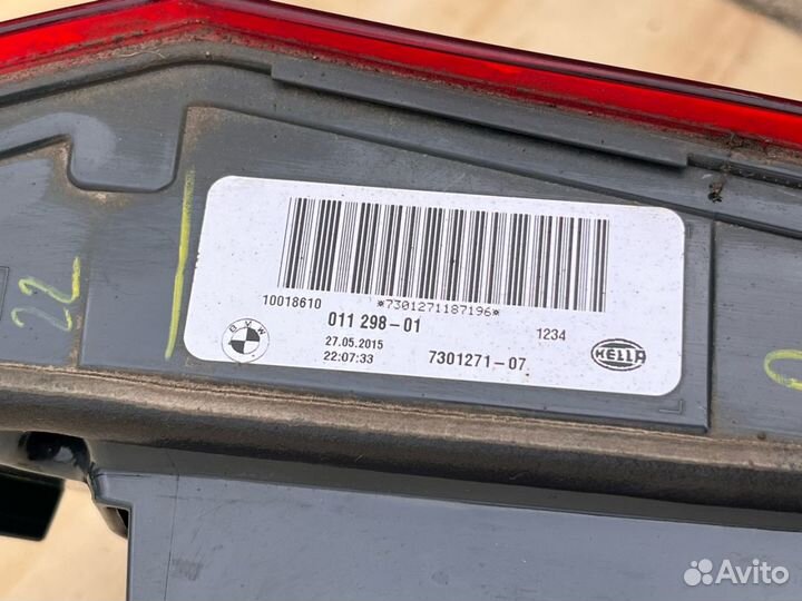 Фонарь крышки багажника левый BMW X5 F15 2015