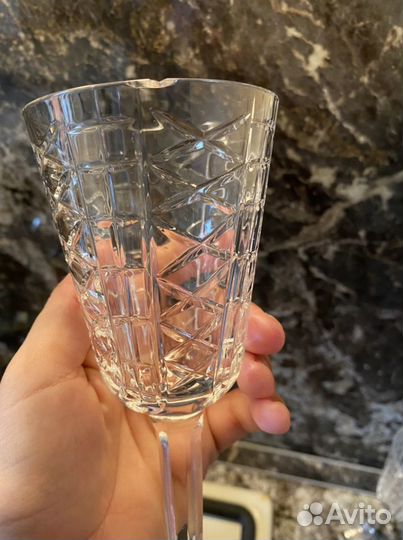Бокалы хрустальные