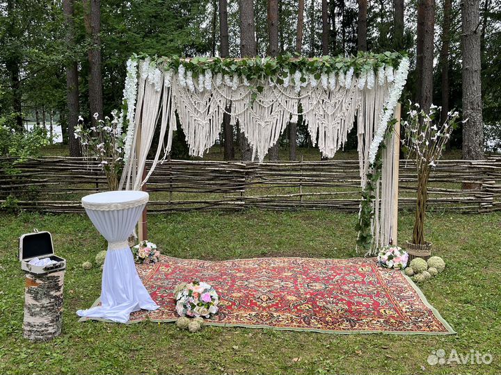 Свадебная арка макраме