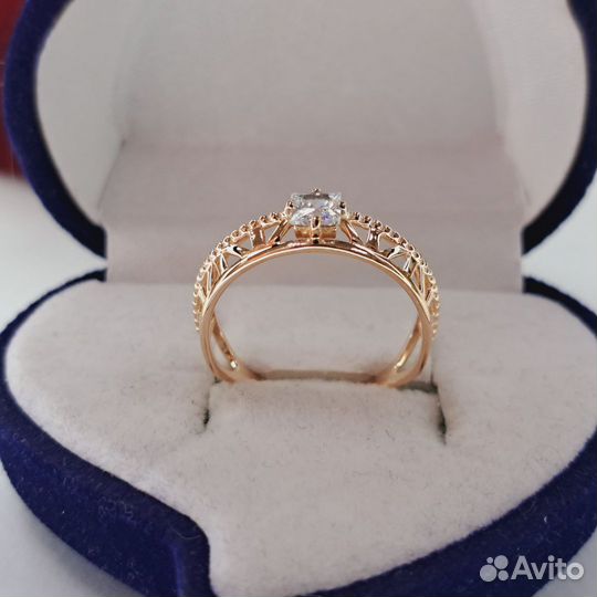 Золотое кольцо 17,5 р (арт. 126236) в9