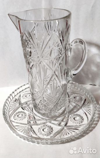 Кувшины Богемия, хрусталь, стекло