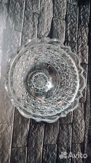 Конфетница на ножке Хрусталь Винтаж