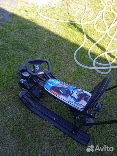 Санки 2 в 1 на лыжах и на колёсах