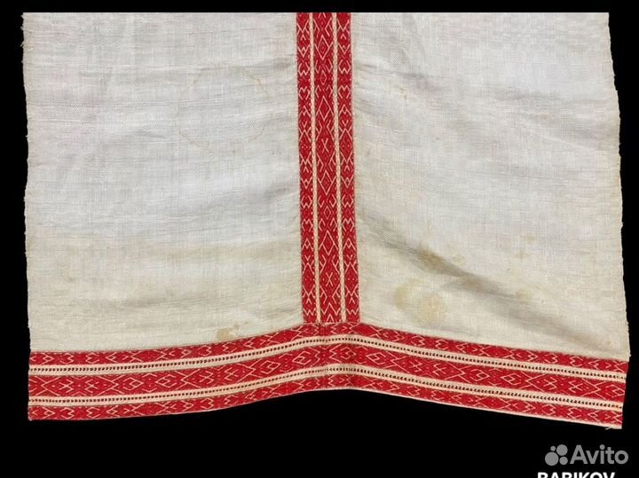 Старинная скатерть 19 век Браное ткачество
