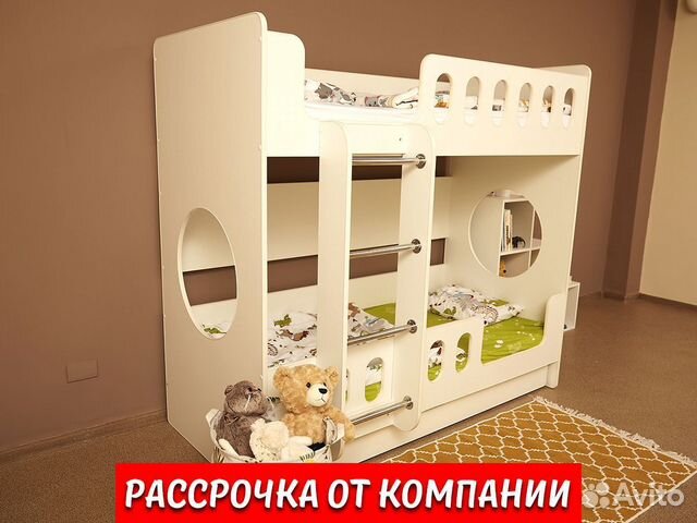 Детская двухъярусная кроватка Классика