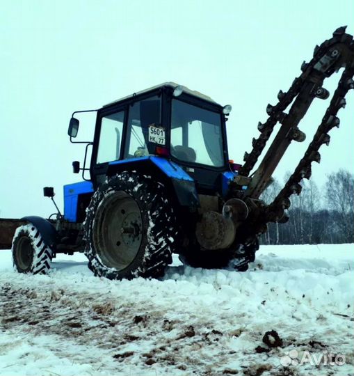 Услуги траншеекопателя бара грунторез