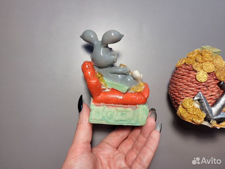 Копилка для денег мягкая игрушка Зайчик