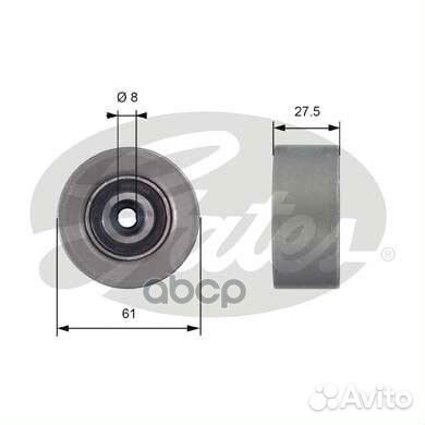 Ролик ремня грм opel astra H 1.6/1.8 04- Z16XER