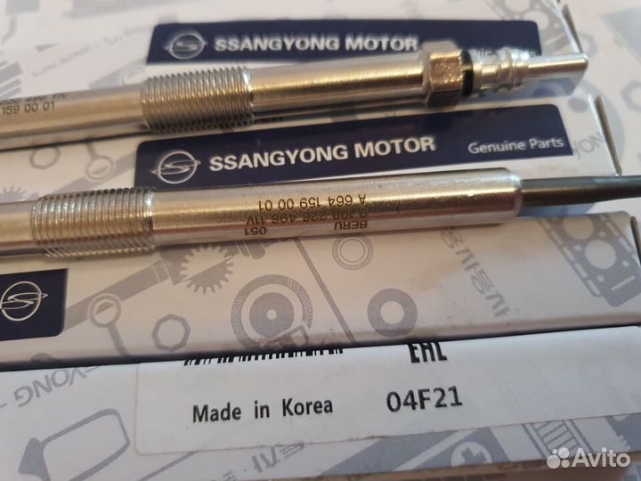 Свеча накала ссангенг D20DTF D20DTR D20DT D27DT ss