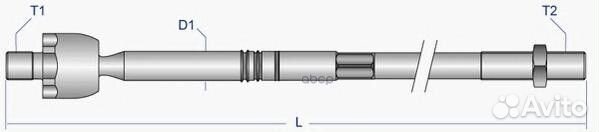 Тяга рулевая перед прав/лев meax6343 Moog
