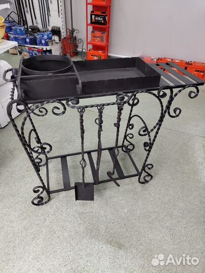 Мангал кованый 700 мм с подказанником