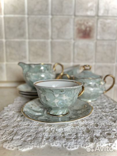 Красивый чайный Сервиз Польша Karolina период СССР