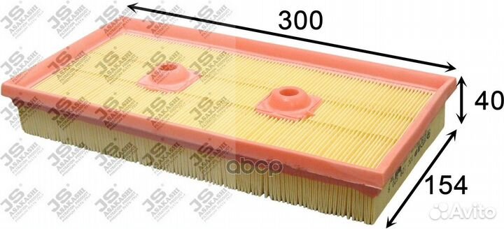 A0339 JS Asakashi Фильтр воздушный A0339 JS Asa