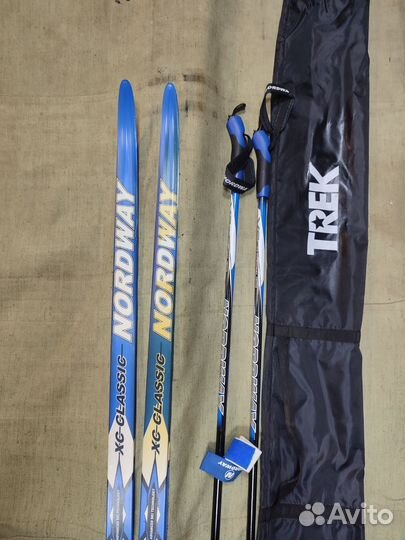 Беговые лыжи 180+ботинки 43