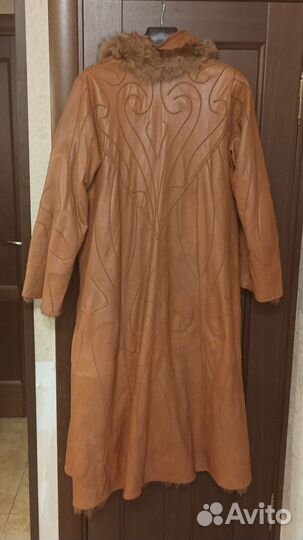 Пульт шуба двусторонняя кожа песец Grunstein