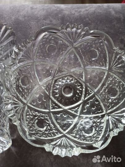 Ваза хрустальная, салатник