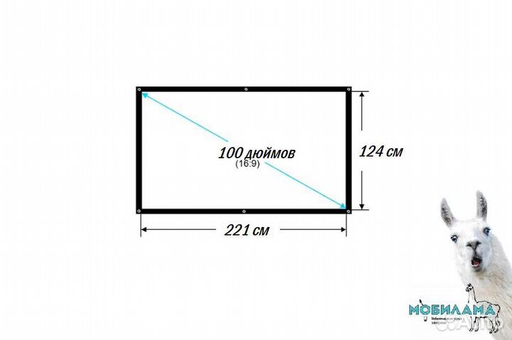 Экран для проектора 100