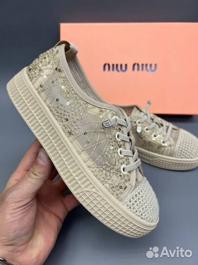 Кеды слипоны MiU MIU, р.36-40