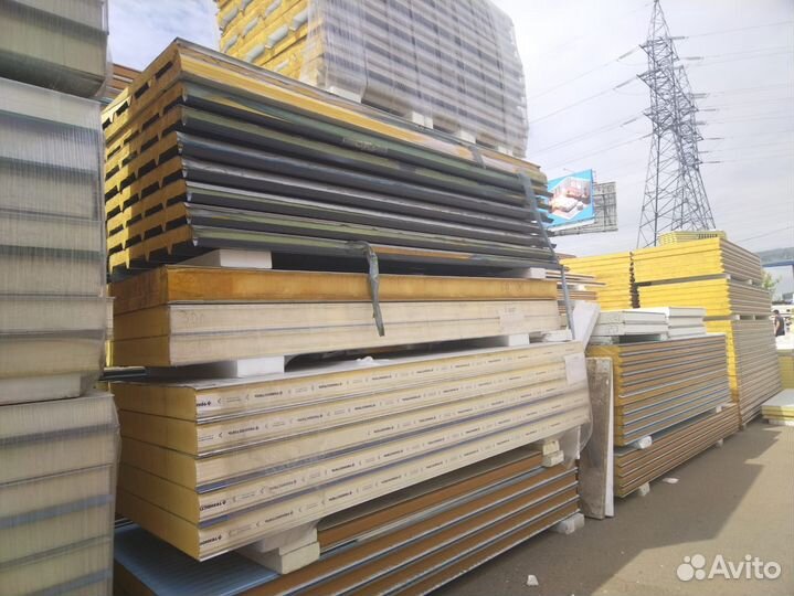 Сэндвич панели бу в наличии на складе