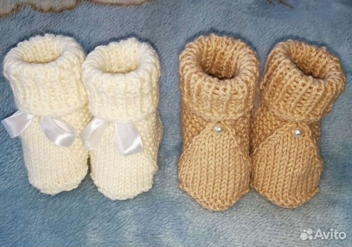 Пинетки для малыша новые 0-6 месяцев