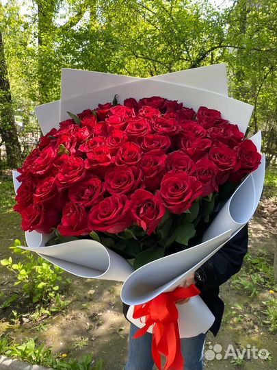 101 Роза Цветы Букеты