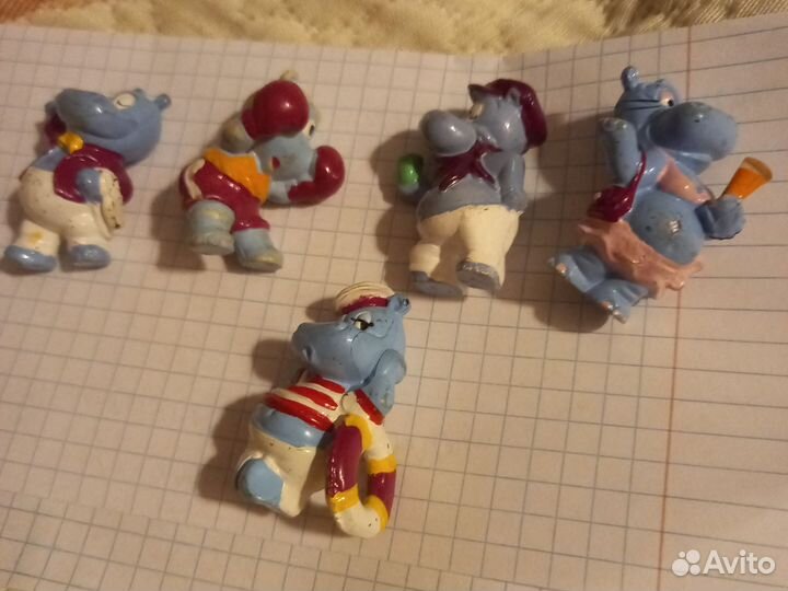 Игрушки из киндера, бегемоты