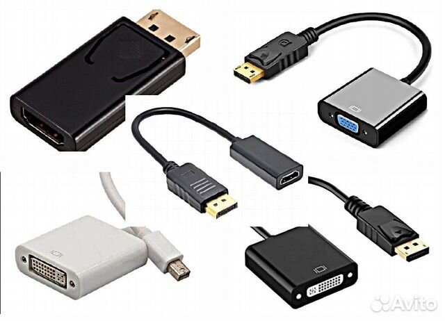 Переходник DP/miniDP на hdmi/VGA/DVI