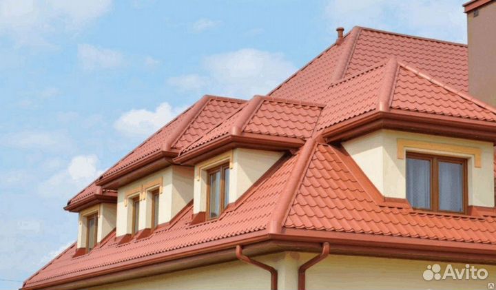 Кровля металлочерепица Printech белая и др