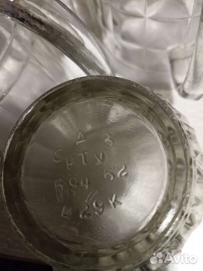 Стаканы граненые и бокалы пивные СССР