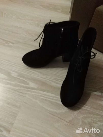 Ботильоны ботинки замшевые