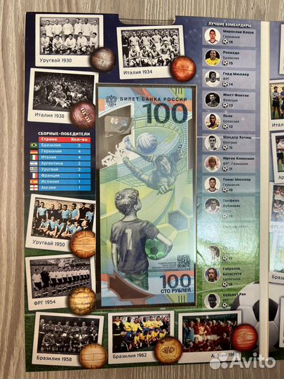 Монеты и купюра Чемпионат Мира по футболу