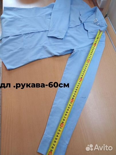 Блузки-рубашки белые.голу.школьн.дев(10-12 -14лет)