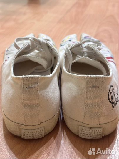 Maison Margiela Tabi painted white оригинал