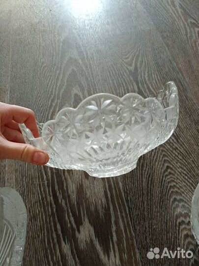 Хрустальная конфетница, салатница