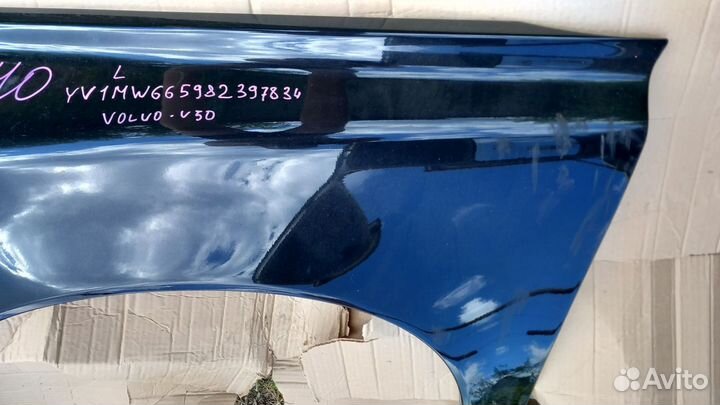 Volvo S40 2004-2012 идеальное крыло левое черное