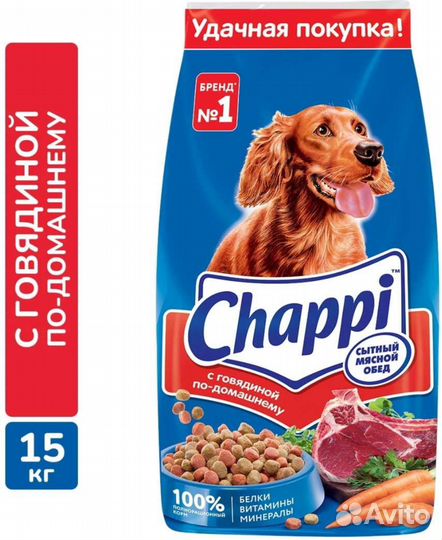 Корм Chappi 15 кг