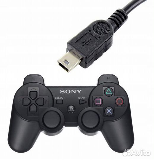 Кабель зарядки DualShock ps3 (mini USB)