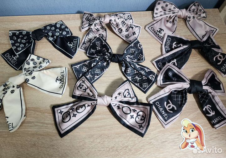 Заколка бант gucci,Chanel, Луи