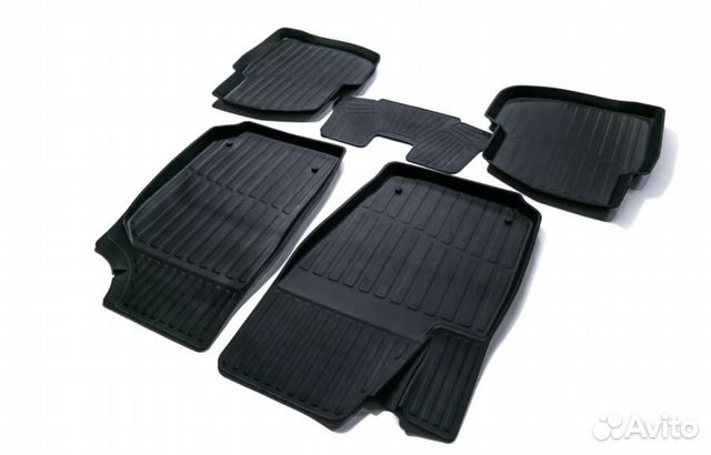 Коврики в салон VW Polo седан до 20 г. резиновые