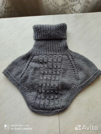 Вязанный воротник