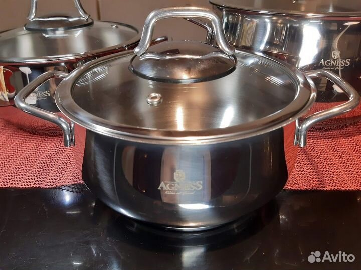 Кастрюля тяжелая 6,3 л Турция (индукция) Гармония