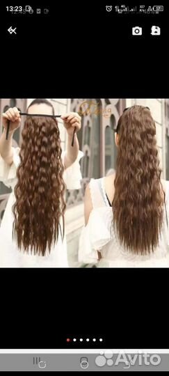 Хвост шиньон 50см,искус волосы