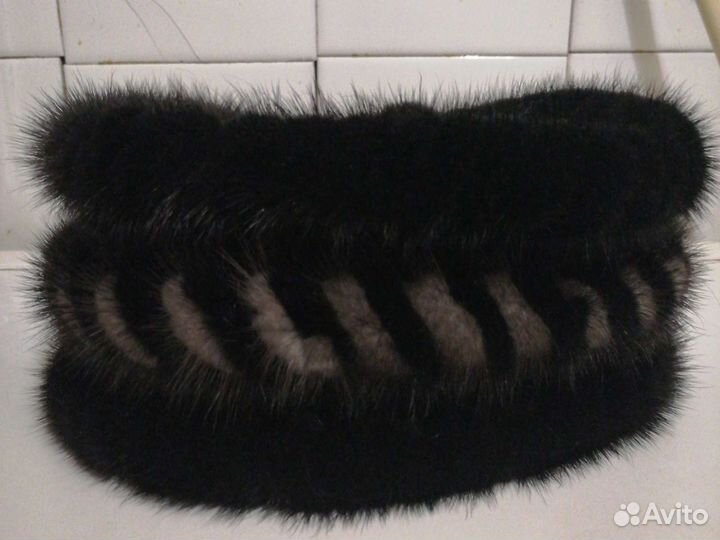 Норковая повязка на голову