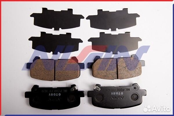 Колодки nissin NPO-157W-SA (в комплекте 4 пл