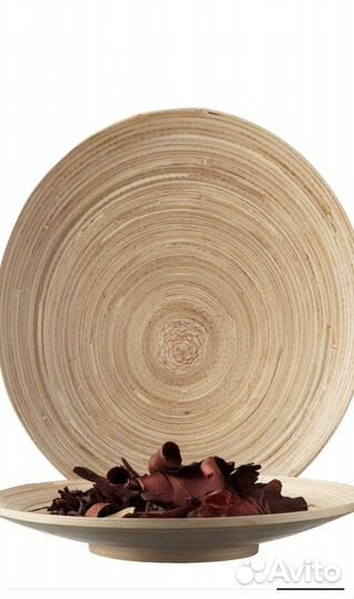 Блюдо декоративное из бамбука IKEA