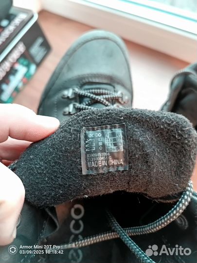 Ботинки ecco зима -осень