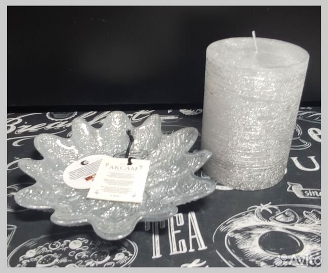 Подарочный набор снежинка серебро