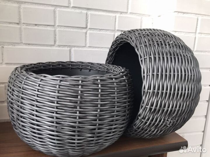 Кашпо из ротанга 12, 14, 16, 20 литров